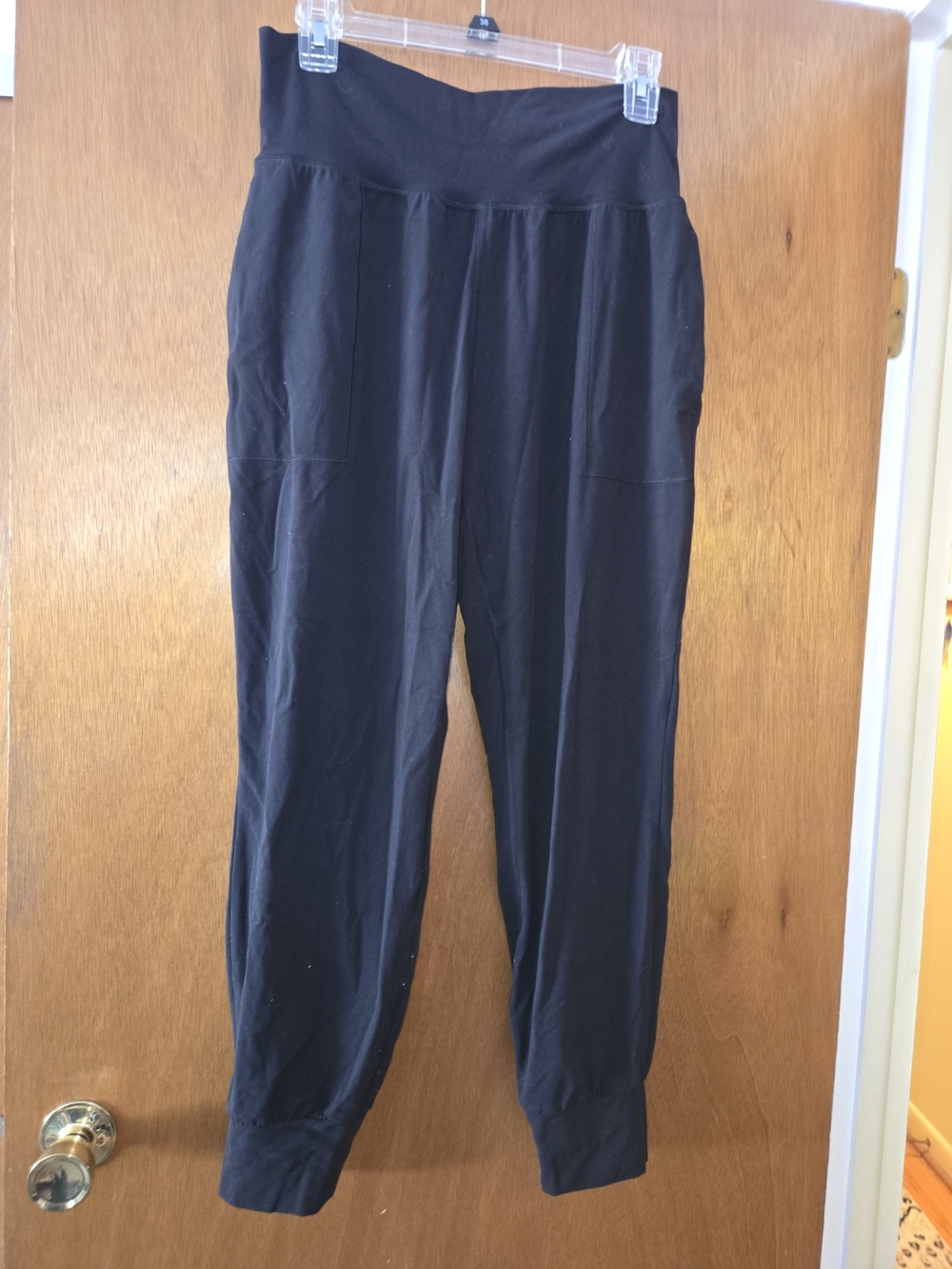 Athleta Black High-Waist Salutation Jogger Pants Powervita Medium